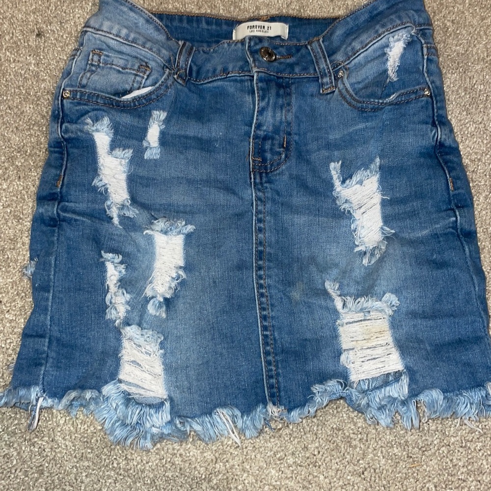 jean skirt